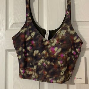 NWT Lululemon Align Tank. Size 10 Multicolored Pink/Army Green/Design. Authentic